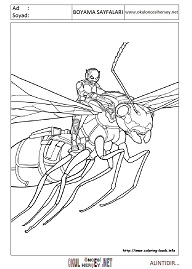 antman-karınca-adam boyama sayfaları